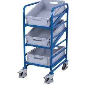 Euro Container Trolley (With 3x Euro Crates)